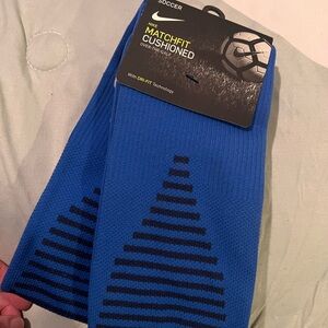 Nike Men's Blue MatchFit Cushioned Soccer Socks